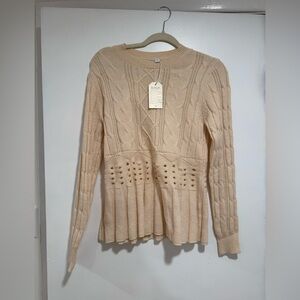 Cream Sweater - BRAND NEW